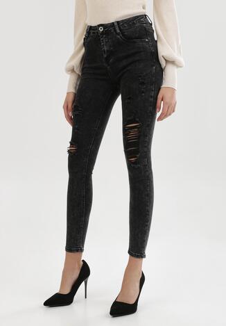 Ciemnoszare Jeansy Skinny Coppervine