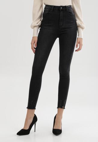 Ciemnoszare Jeansy Skinny Brenlaya