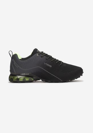 Czarno-Zielone Buty Sportowe Alcidise