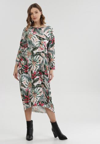 Zielono-Biała Sukienka Nemenmisa