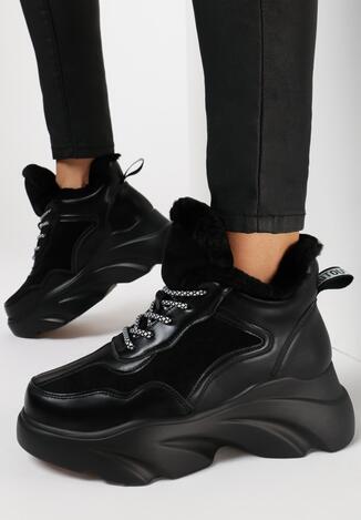 Czarne Sneakersy Delosura