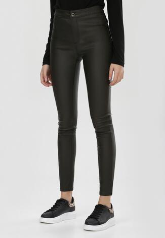 Ciemnozielone Spodnie Skinny Lilola
