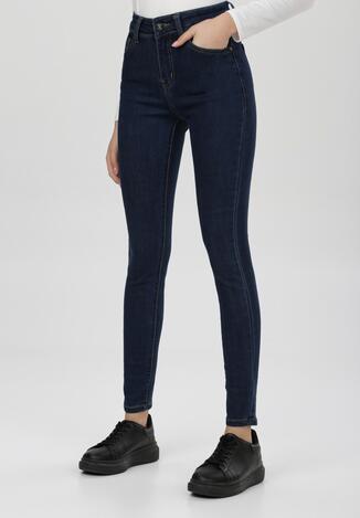 Granatowe Jeansy Skinny Betterstem