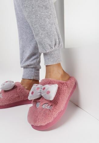 Różowo-Białe Kapcie Irinora