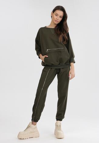 Khaki Komplet Dresowy Auranelle