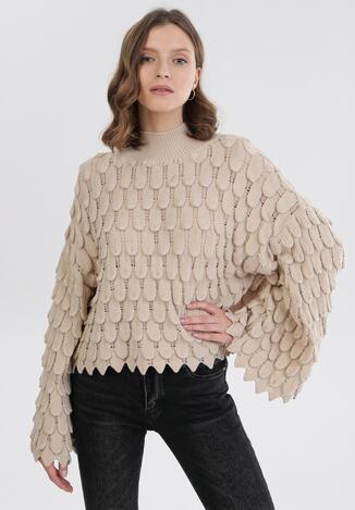 Beżowy Sweter Adriagune
