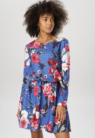 Granatowa Sukienka Cheena