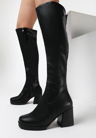 Czarne matowe Kozaki Voidfire