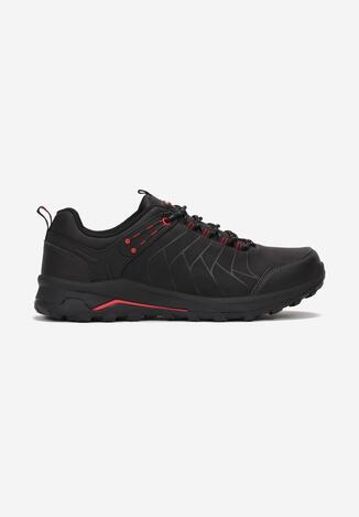 Czarno-Czerwone Buty Sportowe Physanos