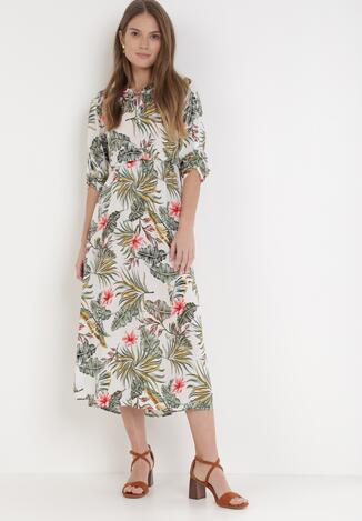 Biała Sukienka Idaphose