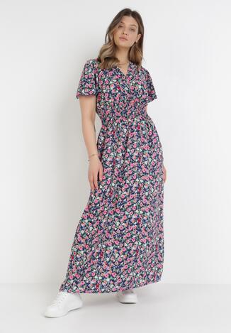 Granatowa Sukienka Isiphis