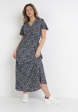 Granatowa Sukienka Nephedice