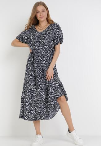 Granatowa Sukienka Echitheis