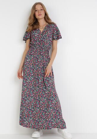 Granatowa Sukienka Galixia