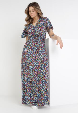 Granatowa Sukienka Phiodeia