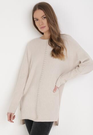 Kremowy Sweter Pheraeia