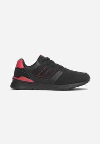 Czarno-Czerwone Buty Sportowe Soteryptus