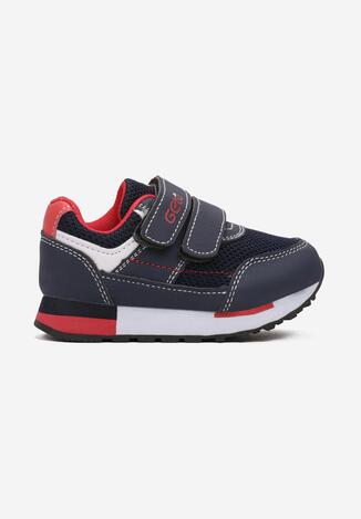 Granatowo-Czerwone Buty Sportowe Ginerian