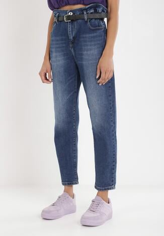 Niebieskie Jeansy Mom Fit Tillo
