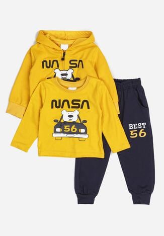 3-Częściowy Żółty  Komplet Thelnele