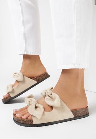 Beżowe Klapki Neamesise