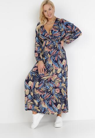 Granatowa Sukienka Corraeneva