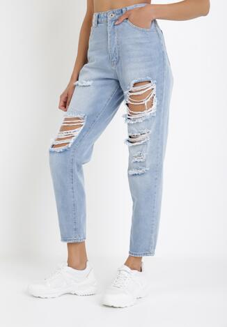Jasnoniebieskie Jeansy Boyfriend Mephithoe