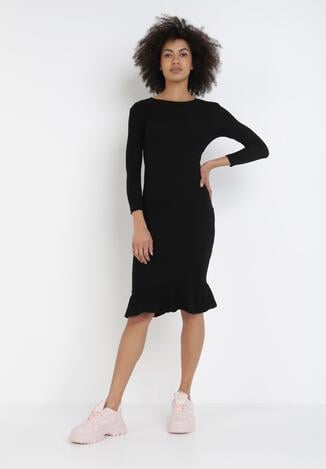 Czarna Sukienka Chalelis