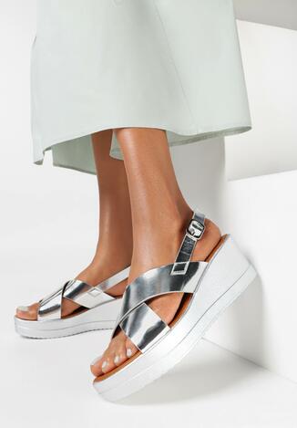 Srebrne Sandały Aphice