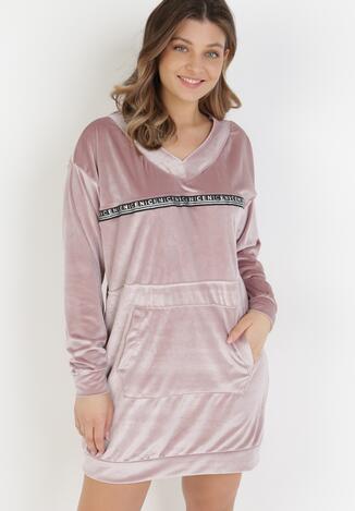 Jasnoróżowa Bluza Klephacia