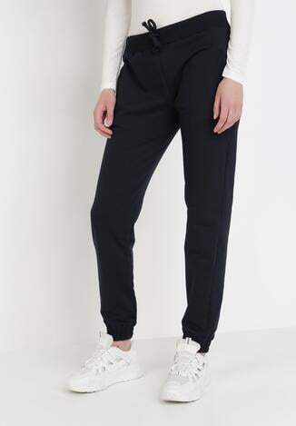 Granatowe Spodnie Dresowe Shylienne