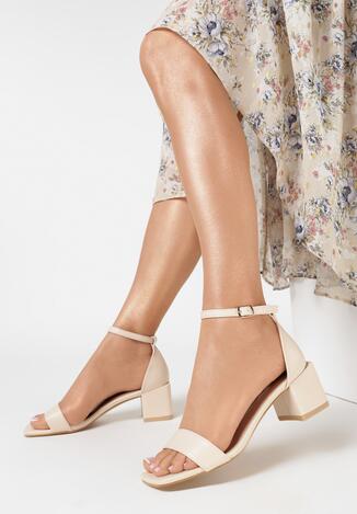 Beżowe Sandały Anthaphaura