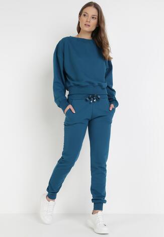 Niebieski 2-Częściowy Komplet Dresowy Acosallis
