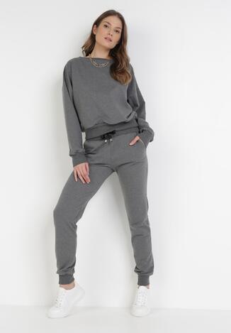 Szary 2-Częściowy Komplet Dresowy Acosallis