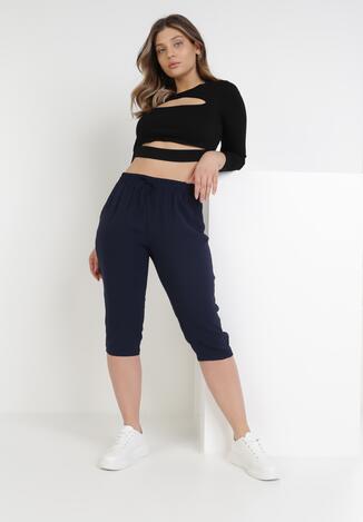 Granatowe Spodnie Viffi