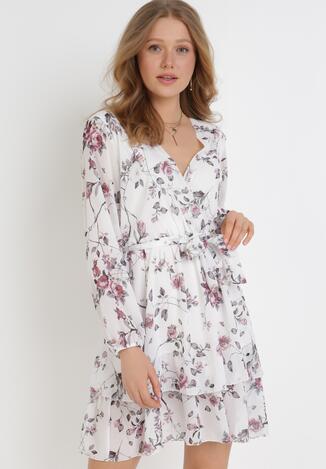 Biała Sukienka Venmaer