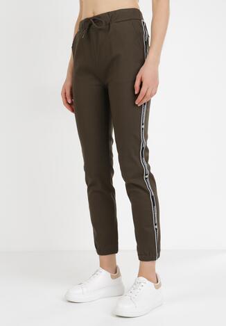 Ciemnozielone Spodnie Joggery Zrixynore