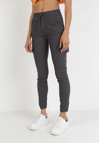 Ciemnoszare Spodnie Joggery Uhrelin