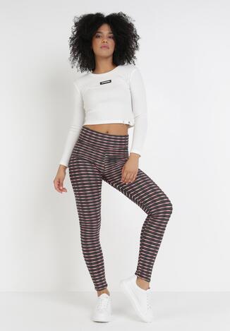 Czarno-Różowe Legginsy Adrealura