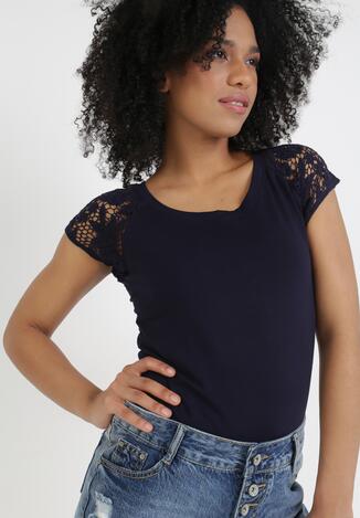 Granatowa Bluzka Longueur