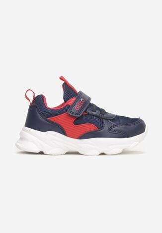 Granatowo-Czerwone Buty Sportowe Arethaphaura