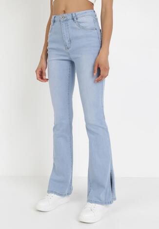 Jasnoniebieskie Jeansy Dzwony Krynrahne