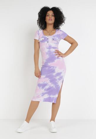 Fioletowo-Różowa Sukienka Phaethisa