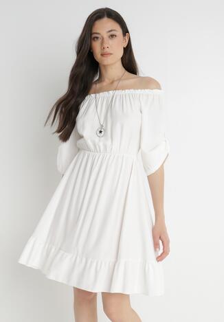 Biała Sukienka Zaehorin