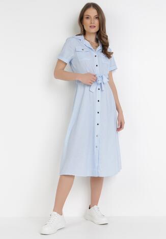 Jasnoniebieska Sukienka Zaehtila