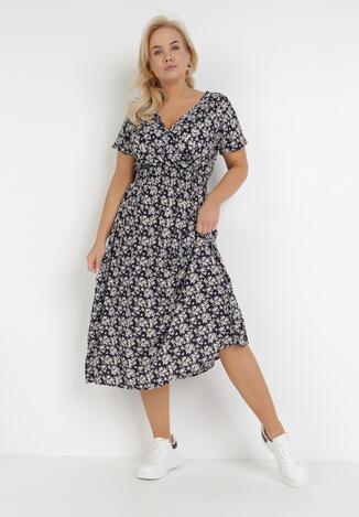 Granatowa Sukienka Drenrahne