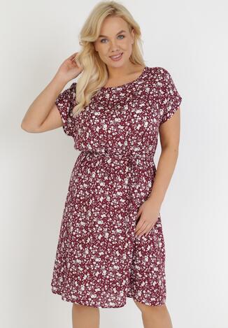 Bordowa Sukienka Doryris