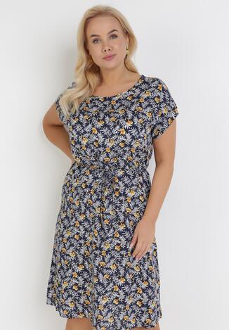 Granatowa Sukienka Dhyslith