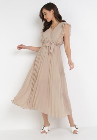 Jasnobeżowa Sukienka Tryxnessa
