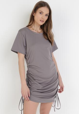 Szara Sukienka Wylinorin